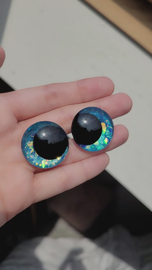 Yeux de sécurité - 25mm - Ice blue