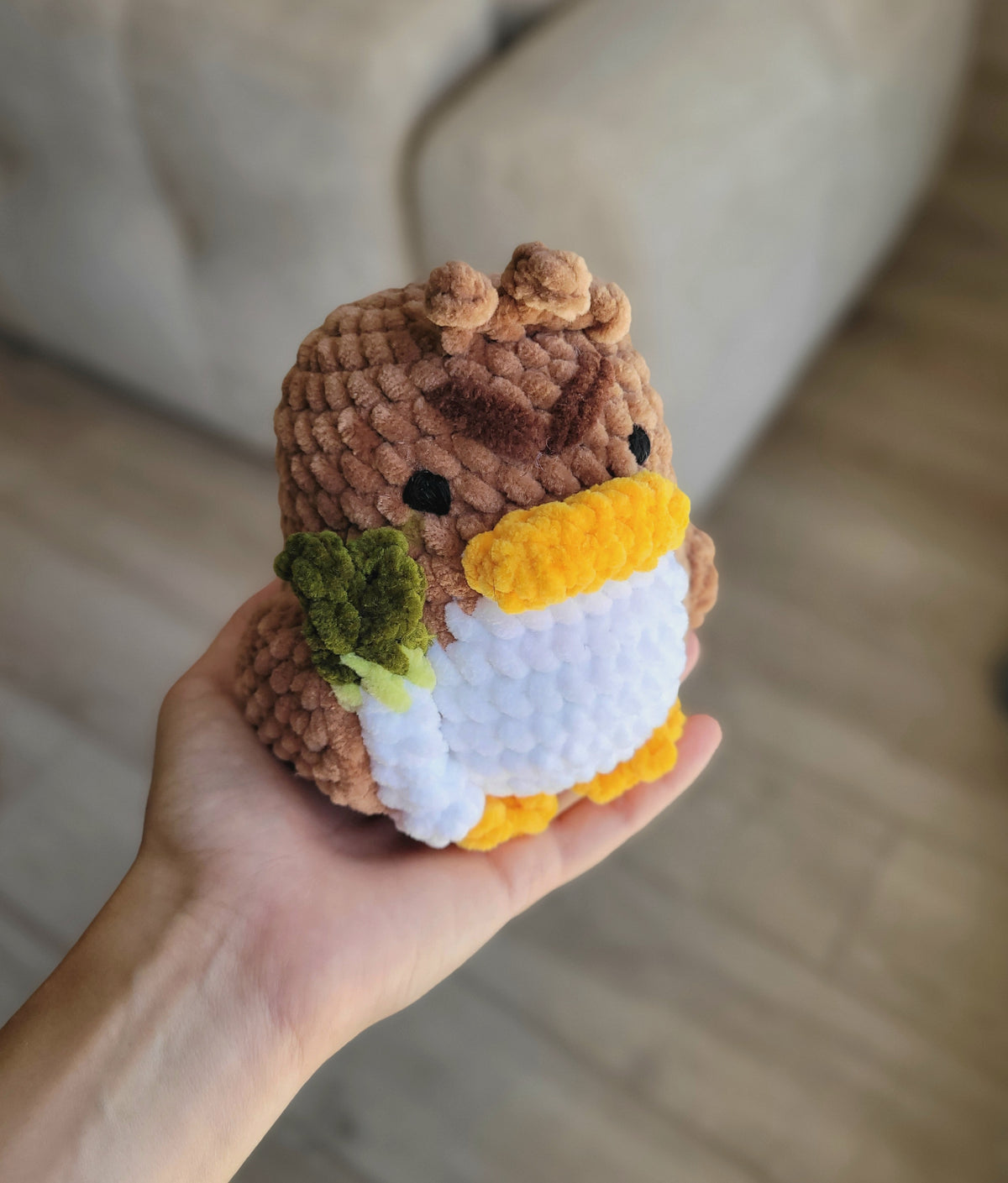 Canard et son poireau