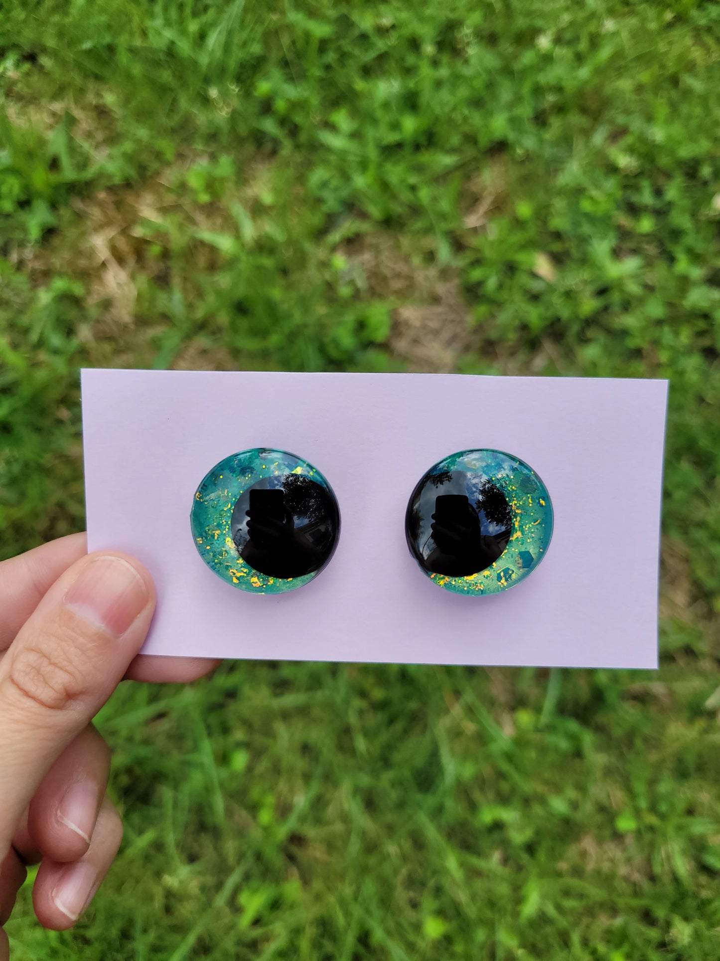 Yeux de sécurité - 25mm - Green Lagoon