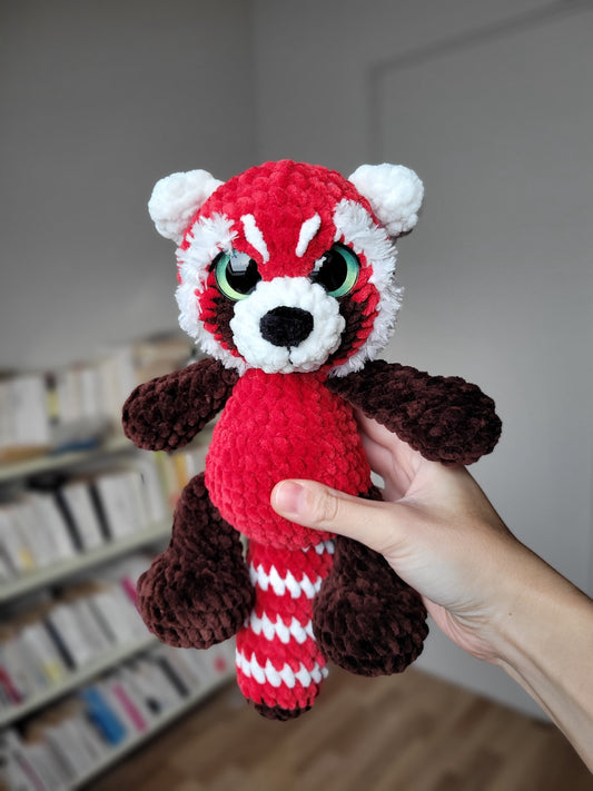 peluche panda roux crochet