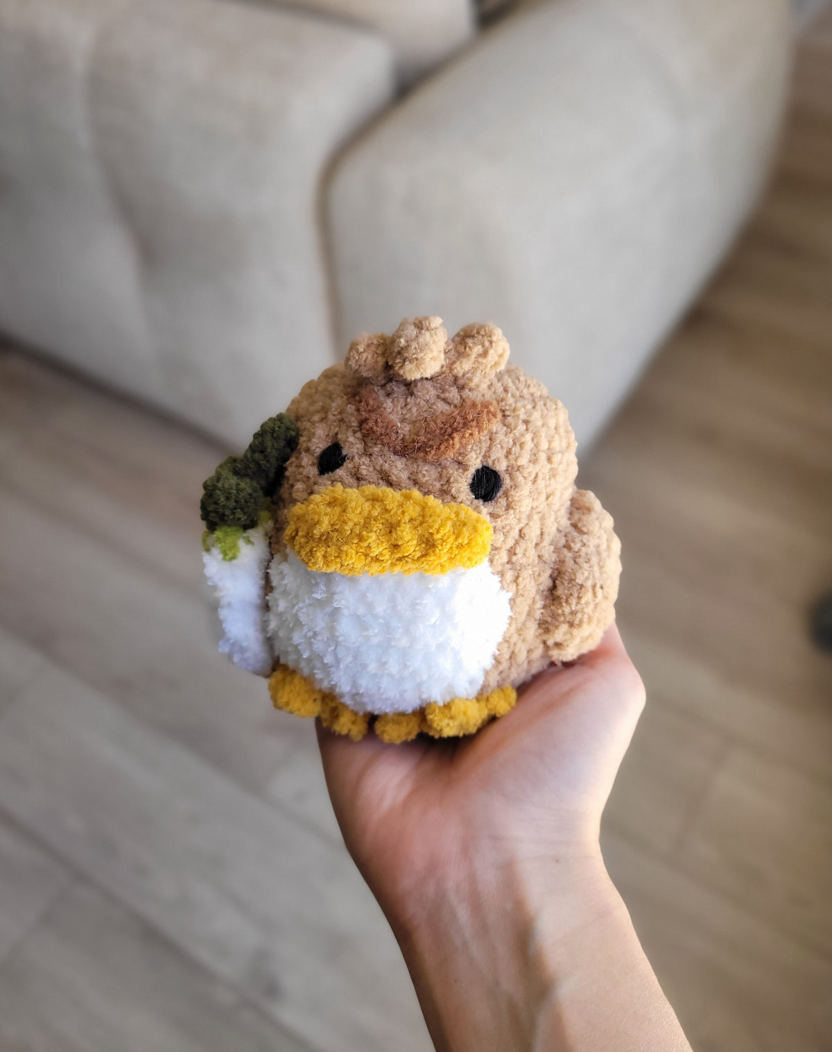 Canard et son poireau