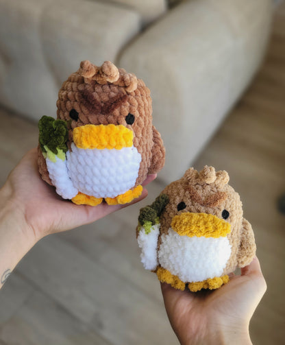 Canard et son poireau